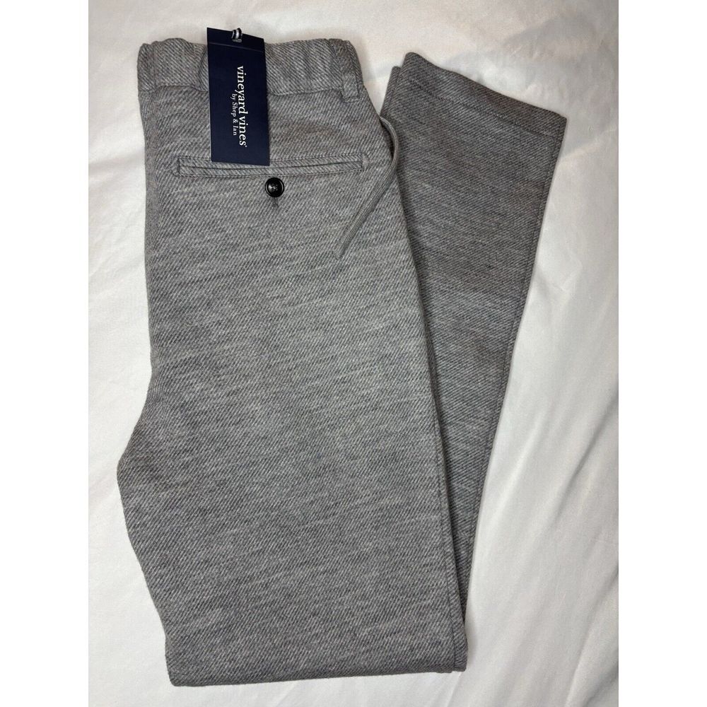 Vineyard Vines Men's XS Pleated Wool Knit Pants Ultimate Gray NEW $248‎ Stretch